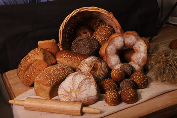 bread in a basket