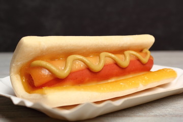 Hot Dog with Mustard