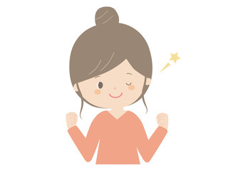 Young woman sending ale by wink
