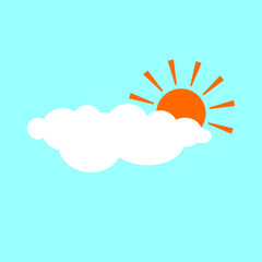 Sun in the sky Icon
