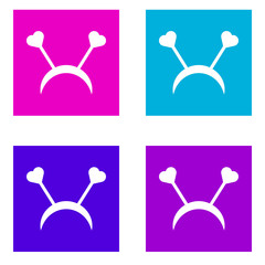 hairband icon . Simple glyph vector of Party color set for UI and UX, website or mobile application