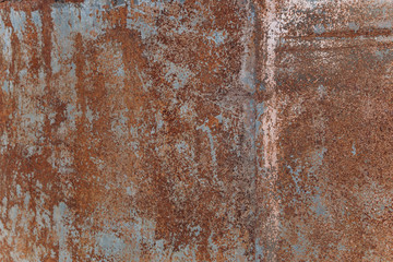 The texture of red rusty metal.