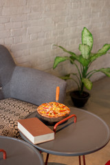 Pizza and Couch 