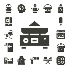 Modern Simple Set of appliance Vector filled Icons