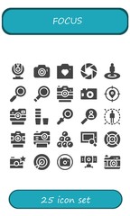 focus icon set