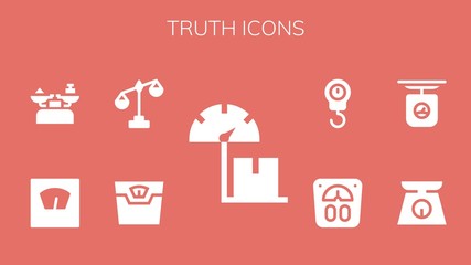 Modern Simple Set of truth Vector filled Icons