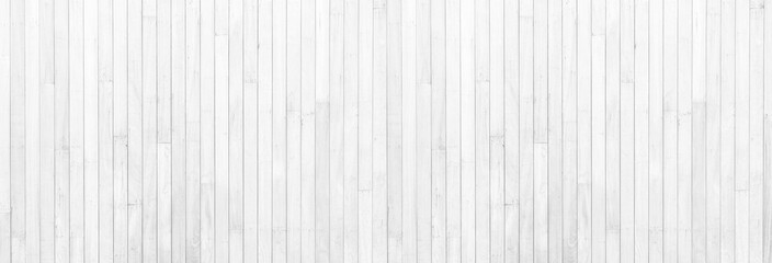 Panorama long and big file of black and white rustic teak wood wall background for vintage design purpose