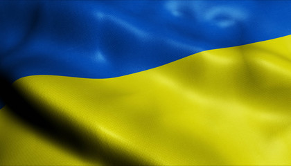 3D Waving Germany City Flag of Chemnitz Closeup View