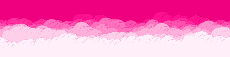 Abstract Color Clouds Sky Generative Art background illustration