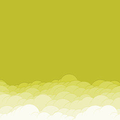 Obraz premium Abstract Color Clouds Sky Generative Art background illustration