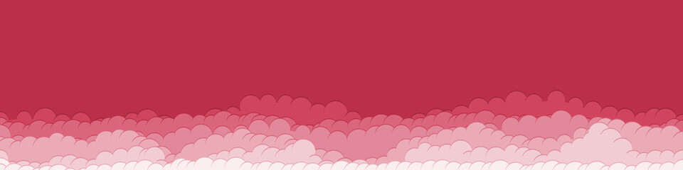 Fototapeta premium Abstract Color Clouds Sky Generative Art background illustration