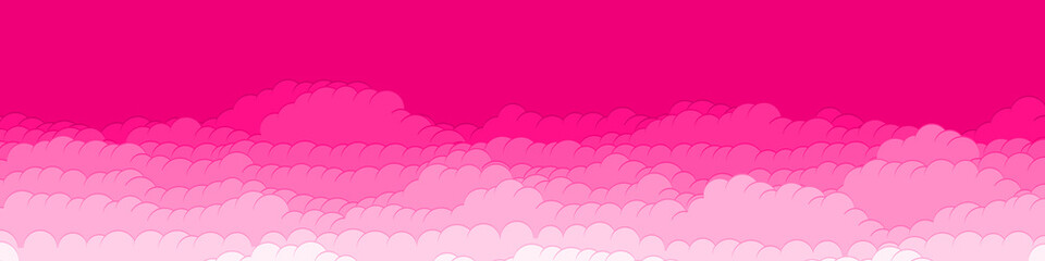 Abstract Color Clouds Sky Generative Art background illustration