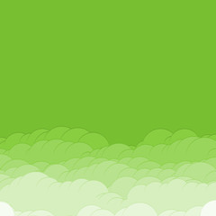 Obraz premium Abstract Color Clouds Sky Generative Art background illustration