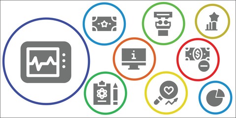 graph icon set