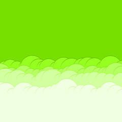Obraz premium Abstract Color Clouds Sky Generative Art background illustration