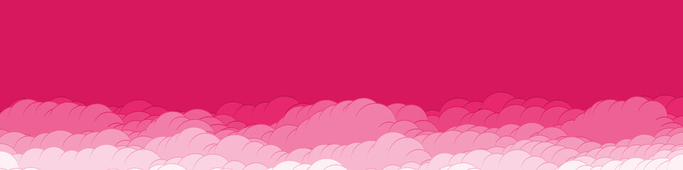 Abstract Color Clouds Sky Generative Art background illustration
