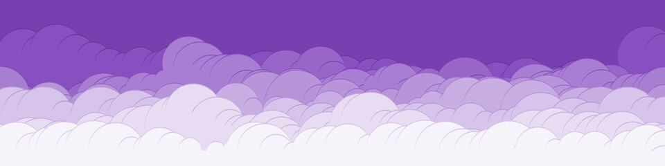 Fototapeta na wymiar Abstract Color Clouds Sky Generative Art background illustration