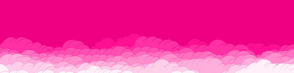 Abstract Color Clouds Sky Generative Art background illustration