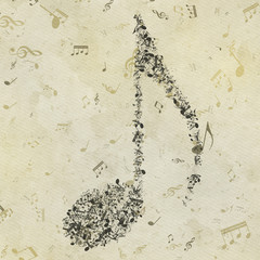 Grunge musical background.