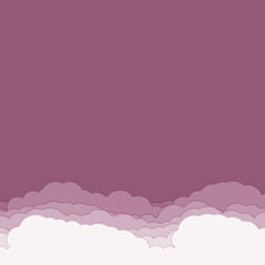 Fototapeta premium Abstract Color Clouds Sky Generative Art background illustration
