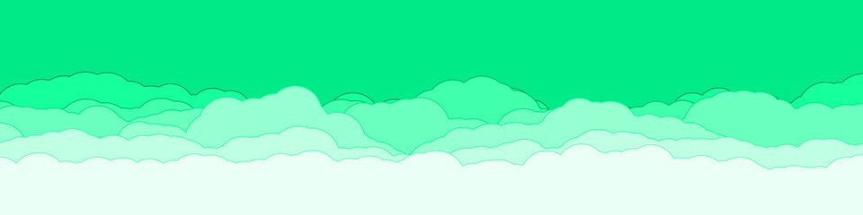 Abstract Color Clouds Sky Generative Art background illustration