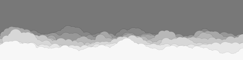 Abstract Color Clouds Sky Generative Art background illustration