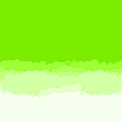 Abstract Color Clouds Sky Generative Art background illustration