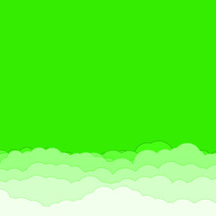Fototapeta premium Abstract Color Clouds Sky Generative Art background illustration