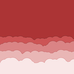 Abstract Color Clouds Sky Generative Art background illustration