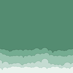 Abstract Color Clouds Sky Generative Art background illustration