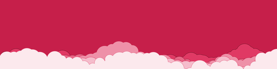 Abstract Color Clouds Sky Generative Art background illustration