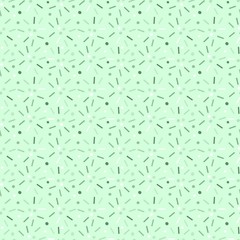 Light green seamless pattern with colored confetti.