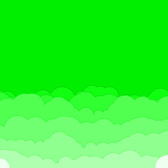 Abstract Color Clouds Sky Generative Art background illustration