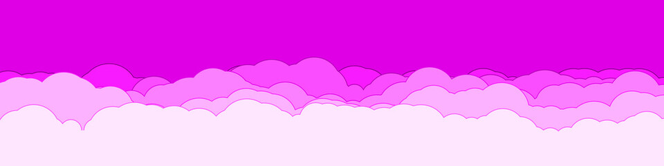 Abstract Color Clouds Sky Generative Art background illustration