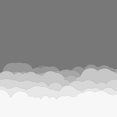 Abstract Color Clouds Sky Generative Art background illustration