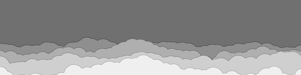 Abstract Color Clouds Sky Generative Art background illustration