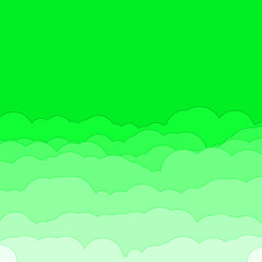 Abstract Color Clouds Sky Generative Art background illustration