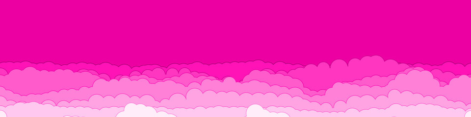 Abstract Color Clouds Sky Generative Art background illustration