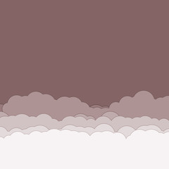 Abstract Color Clouds Sky Generative Art background illustration