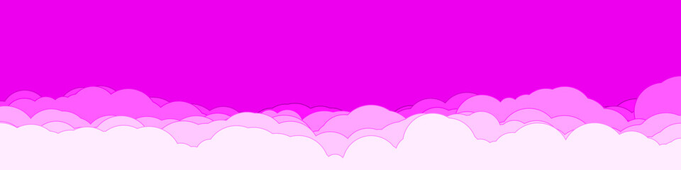 Abstract Color Clouds Sky Generative Art background illustration