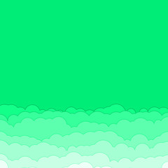 Abstract Color Clouds Sky Generative Art background illustration