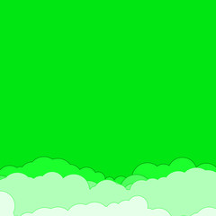 Obraz premium Abstract Color Clouds Sky Generative Art background illustration