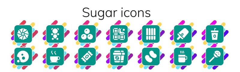 sugar icon set