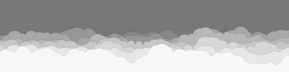 Abstract Color Clouds Sky Generative Art background illustration