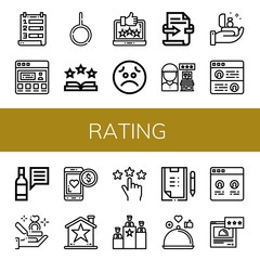 rating icon set