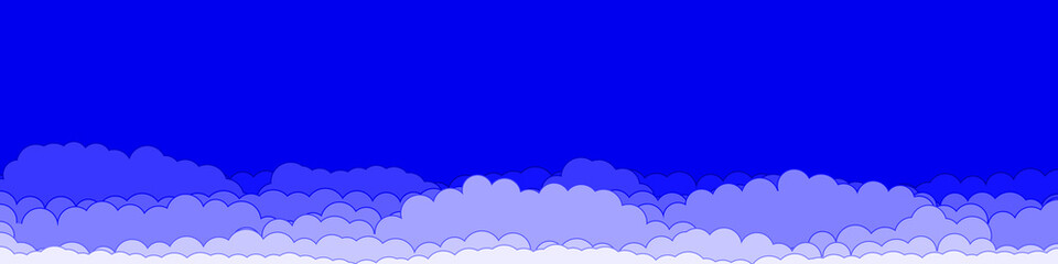 Abstract Color Clouds Sky Generative Art background illustration