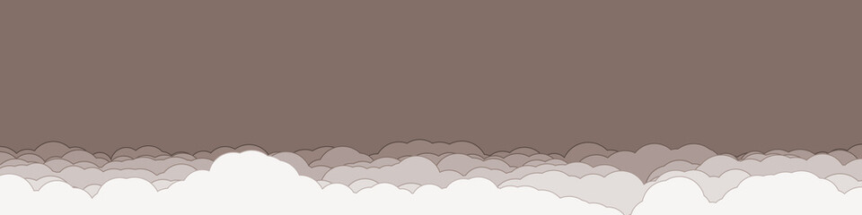 Abstract Color Clouds Sky Generative Art background illustration