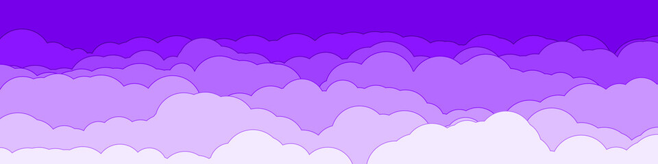 Abstract Color Clouds Sky Generative Art background illustration