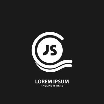 JS Initial letter logo template vector