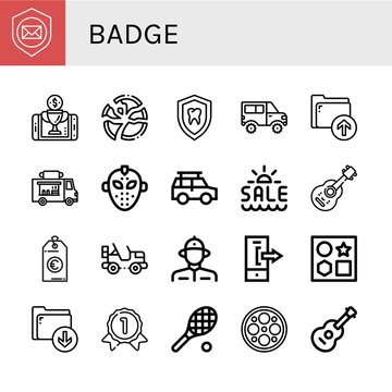 Set of badge icons